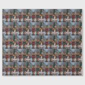 Keeshond Dogs Christmas Snow Holiday Cadeaupapier (Vlak)