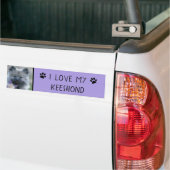 Keeshond en Columbine Bumpersticker (Op Truck)