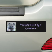 Keeshond en Columbine Bumpersticker (Op auto)