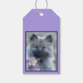 Keeshond en Columbine Cadeaulabel (Achterkant)