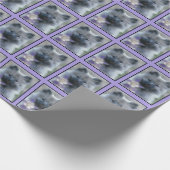 Keeshond en Columbine Cadeaupapier (Hoek)