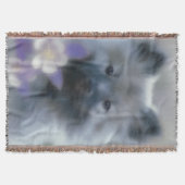 Keeshond en Columbine Deken (Voorkant)