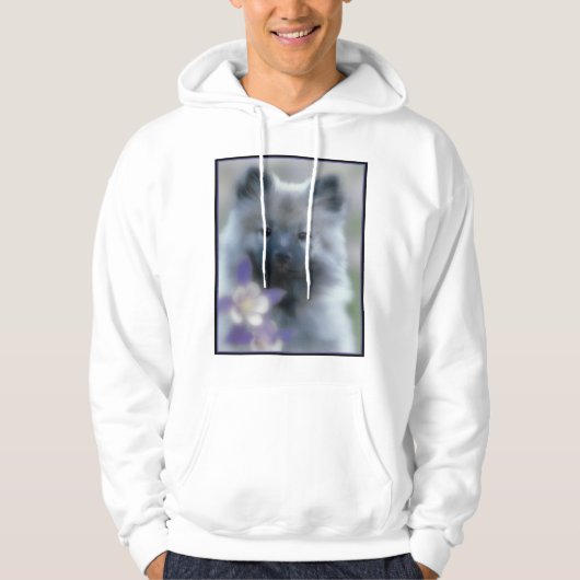 Keeshond en Columbine Hoodie (Voorkant)