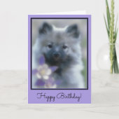 Keeshond en Columbine Kaart (Voorkant)