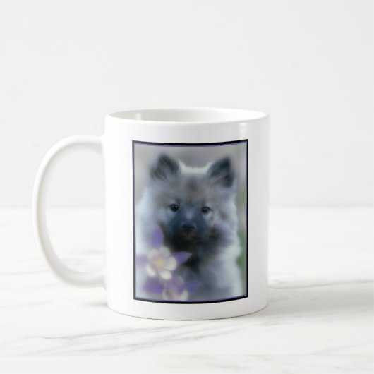 Keeshond en Columbine Koffiemok (Links)