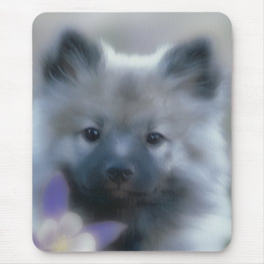 Keeshond en Columbine Muismat (Voorkant)