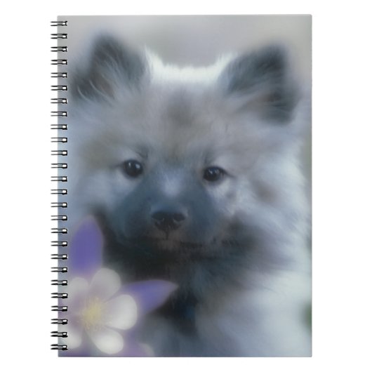 Keeshond en Columbine Notitieboek (Voorkant)