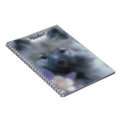 Keeshond en Columbine Notitieboek (Rechterzijde)