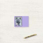 Keeshond en Columbine Post-it® Notes (Op bureau)