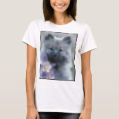 Keeshond en Columbine T-shirt (Voorkant)