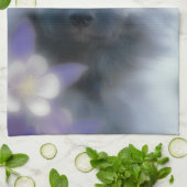 Keeshond en Columbine Theedoek (Gevouwen)