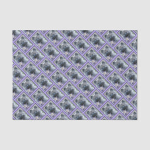 Keeshond en Columbine Tissuepapier