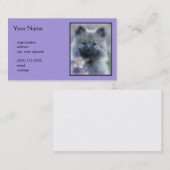 Keeshond en Columbine Visitekaartje (Voorkant / Achterkant)