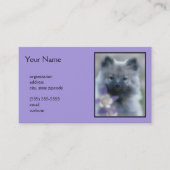 Keeshond en Columbine Visitekaartje (Voorkant)