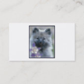 Keeshond en Columbine Visitekaartje (Achterkant)