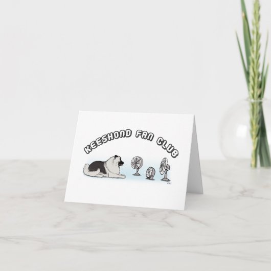 Keeshond Fanclub Kaart (Voorkant)
