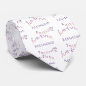 Keeshond Furever Stropdas (Opgerold)
