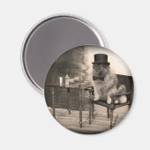 Keeshond Gentleman's Middag Magneet (Voorkant / Achterkant)