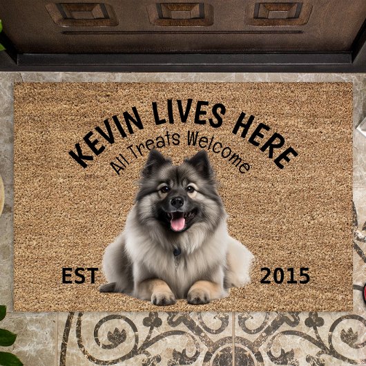Keeshond Gepersonaliseerde Hondenliefhebber Deurma Deurmat