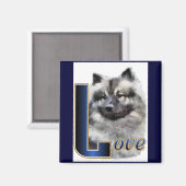 Keeshond Gifts Magneet (Voorkant / Achterkant)