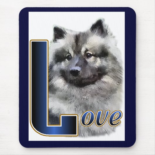 Keeshond Gifts Muismat (Voorkant)