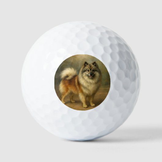 Keeshond Golfballen (Voorkant)