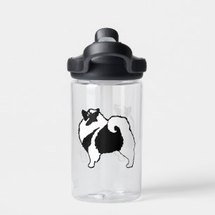 Keeshond Grafisch - Mooie Originele Honden Kunst Waterfles