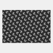 Keeshond Graphic Outline Schattigee originele Pet Inpakpapier Vel (Voorkant 3)