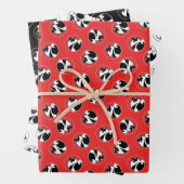 Keeshond Graphic Outline Schattigee originele Pet  Inpakpapier Vel (In situ)