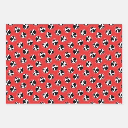 Keeshond Graphic Outline Schattigee originele Pet  Inpakpapier Vel (Voorkant)