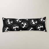 Keeshond Graphic Outline Schattigee originele Pet Lichaamskussen (Achterkant)