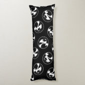 Keeshond Graphic Outline Schattigee originele Pet Lichaamskussen (Achterkant (Verticaal))