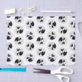 Keeshond Graphic Outline Schattigee originele Pet  Tissuepapier (Craft)