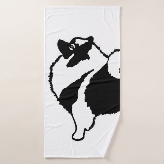 Keeshond Graphics - Cute Original Dog Art Bad Handdoek (Badhanddoek)