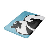 Keeshond Graphics - Cute Original Dog Art Badmat (Gekanteld)