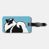 Keeshond Graphics - Cute Original Dog Art Bagagelabel (Achterkant horizontaal)