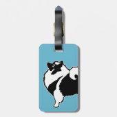 Keeshond Graphics - Cute Original Dog Art Bagagelabel (Achterkant verticaal)