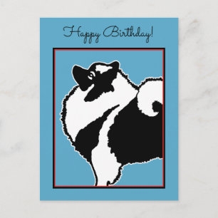 Keeshond Graphics - Cute Original Dog Art Briefkaart