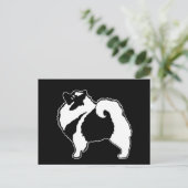 Keeshond Graphics - Cute Original Dog Art Briefkaart (Staand voorkant)