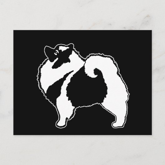 Keeshond Graphics - Cute Original Dog Art Briefkaart (Voorkant)