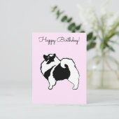 Keeshond Graphics - Cute Original Dog Art Briefkaart (Staand voorkant)