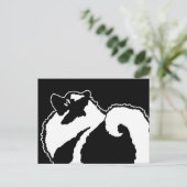 Keeshond Graphics - Cute Original Dog Art Briefkaart (Staand voorkant)
