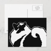 Keeshond Graphics - Cute Original Dog Art Briefkaart (Voorkant / Achterkant)