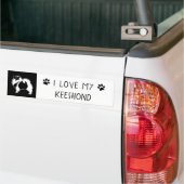 Keeshond Graphics - Cute Original Dog Art Bumpersticker (Op Truck)