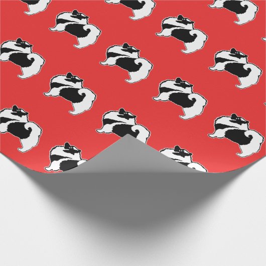 Keeshond Graphics - Cute Original Dog Art Cadeaupapier (Hoek)