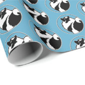 Keeshond Graphics - Cute Original Dog Art Cadeaupapier (Rol Hoek)