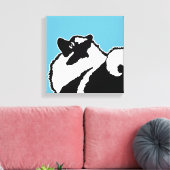 Keeshond Graphics - Cute Original Dog Art Canvas Afdruk (Insitu (Woonkamer))