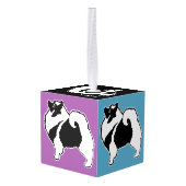 Keeshond Graphics - Cute Original Dog Art Decoratie (Achter hoekig)