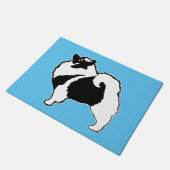 Keeshond Graphics - Cute Original Dog Art Deurmat (Schuin)