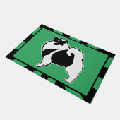 Keeshond Graphics - Cute Original Dog Art Deurmat (Schuin)